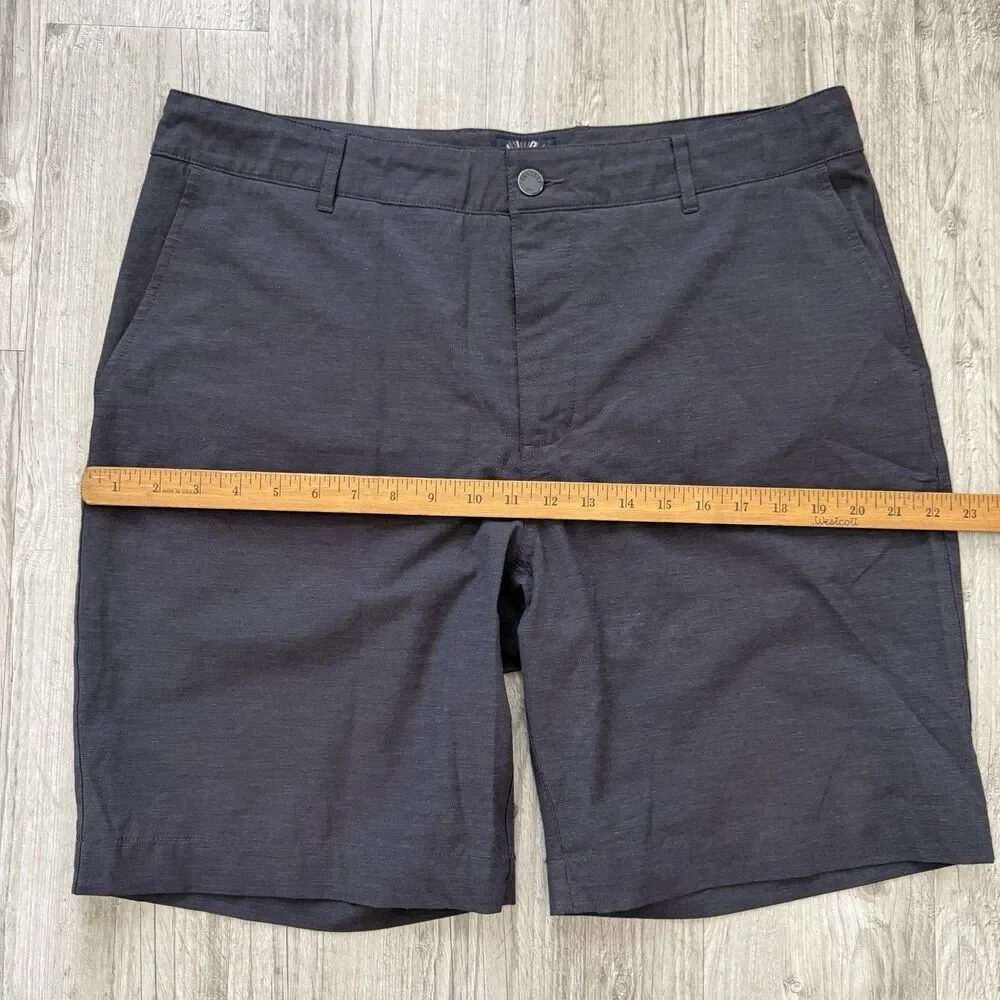 Faherty All Day Shorts Men’s 36 Gray Chino Performance Stretch Hybrid 9 Golf